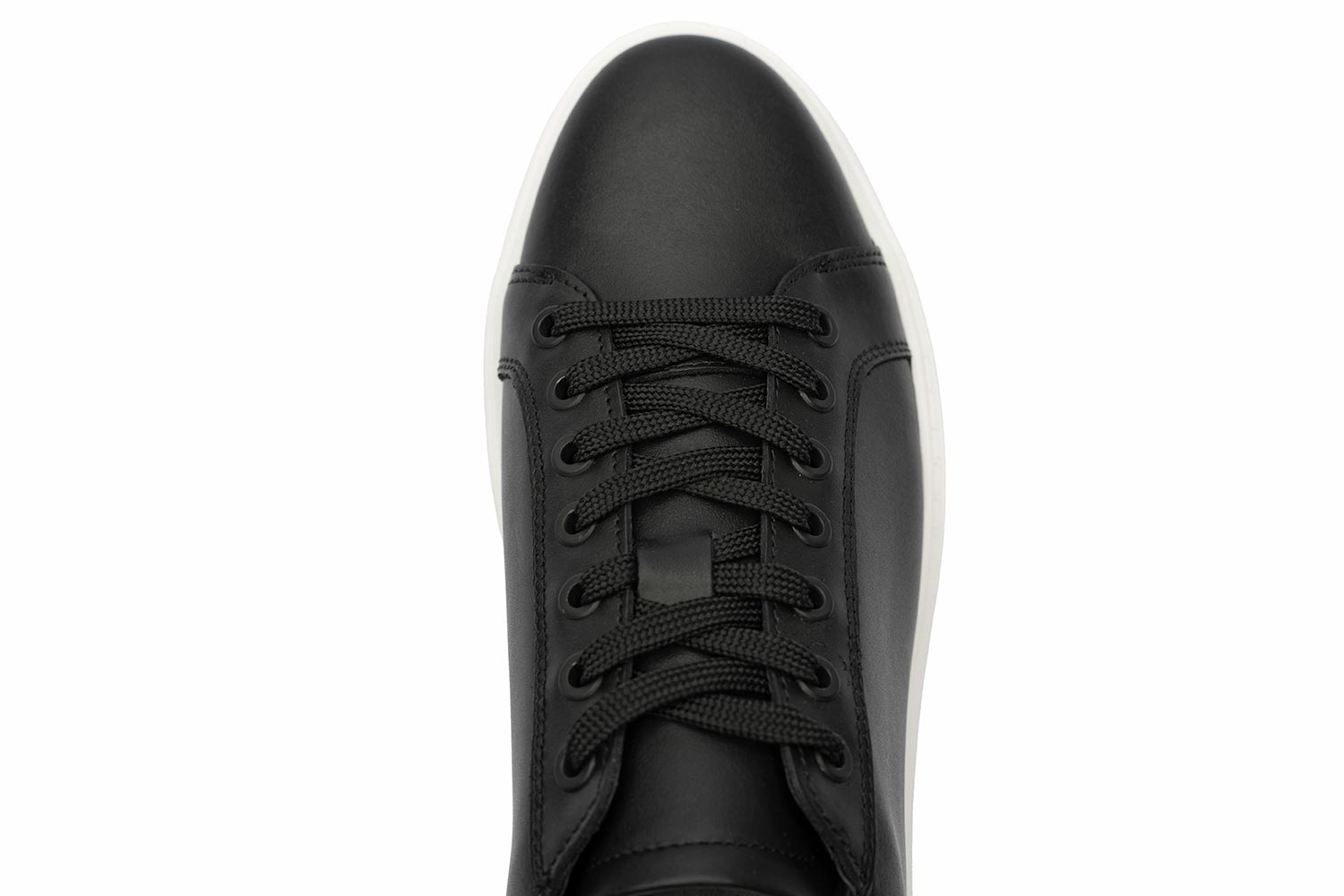 Black genuine leather shoes 3