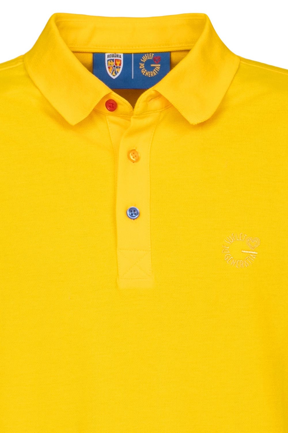 Tricou polo slim galben generatia de suflet 1