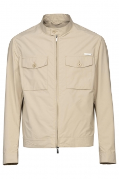Geaca slim bej uni