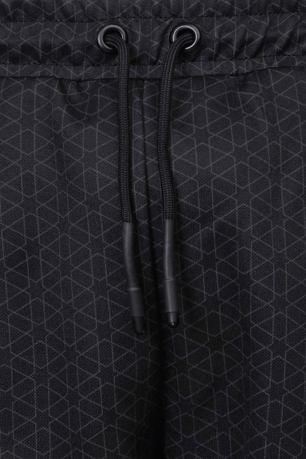 Pantaloni trening slim Negri print Geometric 1