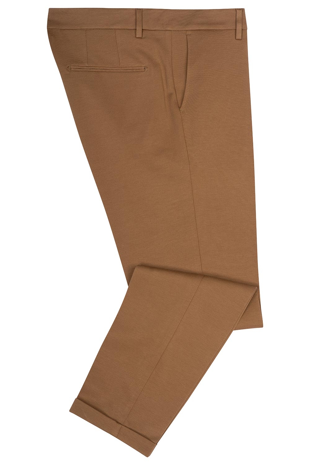 Pantaloni slim maro uni 0