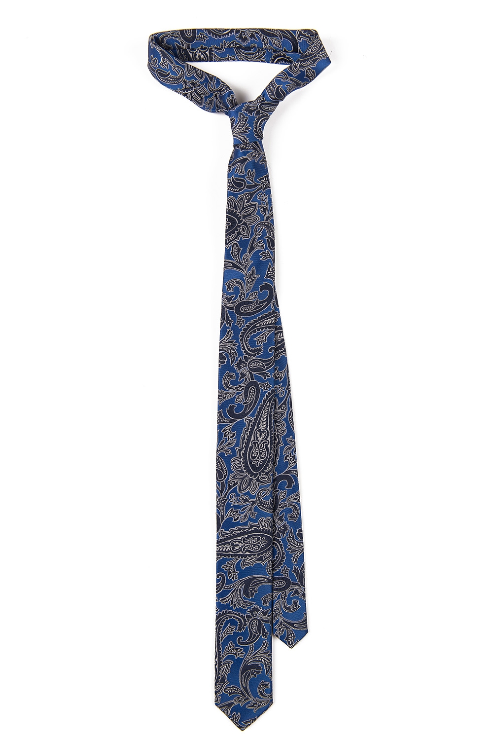 Cravata poliester albastra lira 0