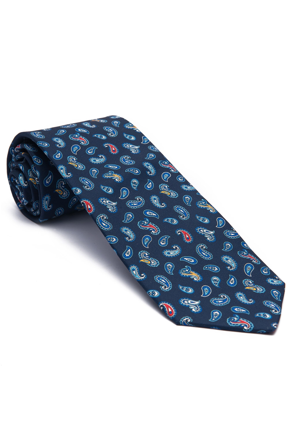 Cravata albastra print floral 0