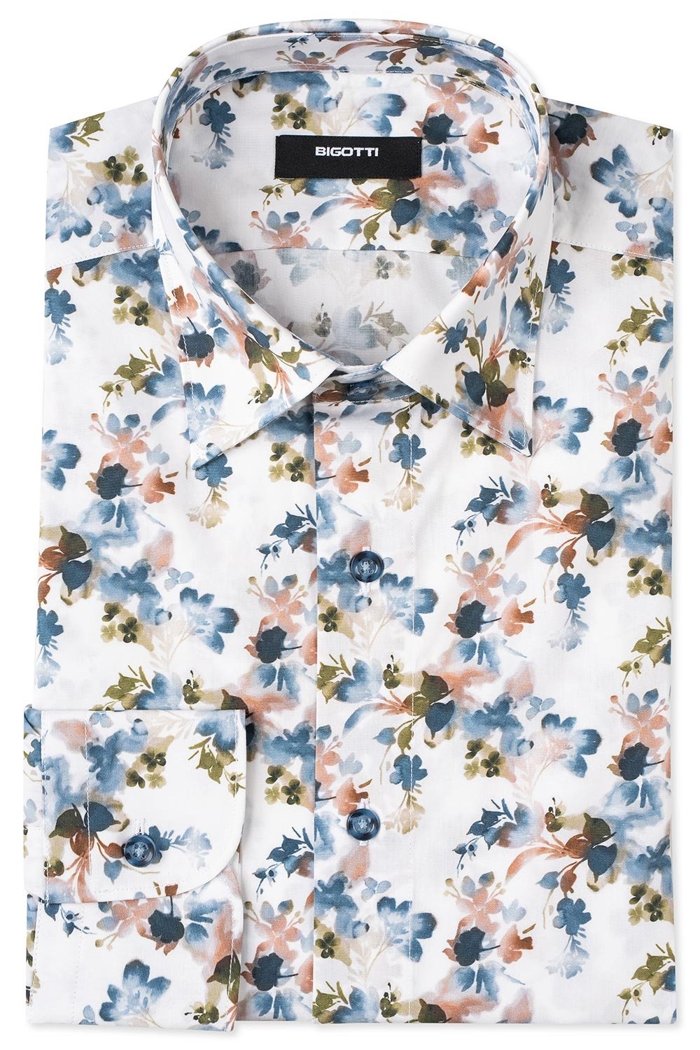 Camasa shaped alba print floral 0