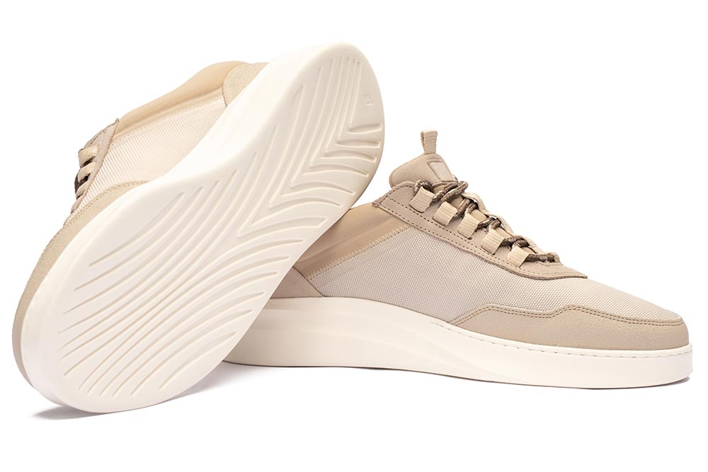 Sneakers bej piele naturala 1