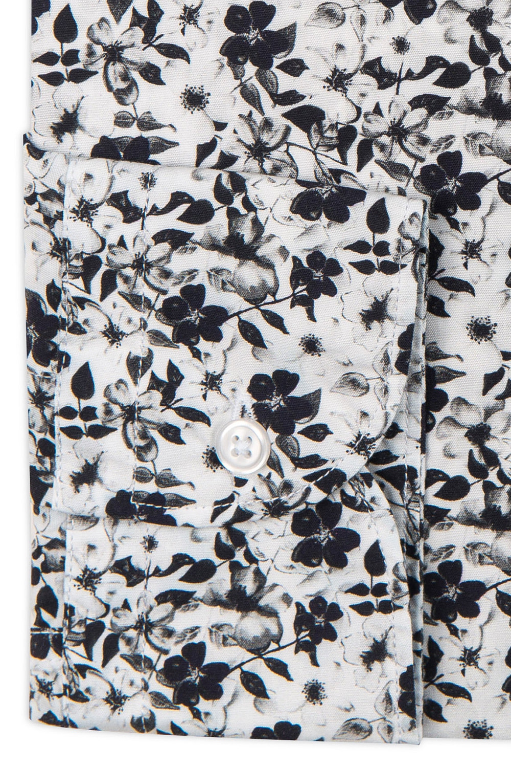 Camasa slim alba print floral  2