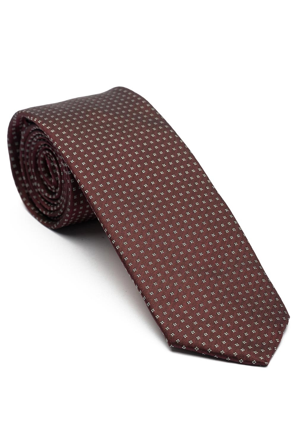 Cravata poliester tesut grena print geometric 0