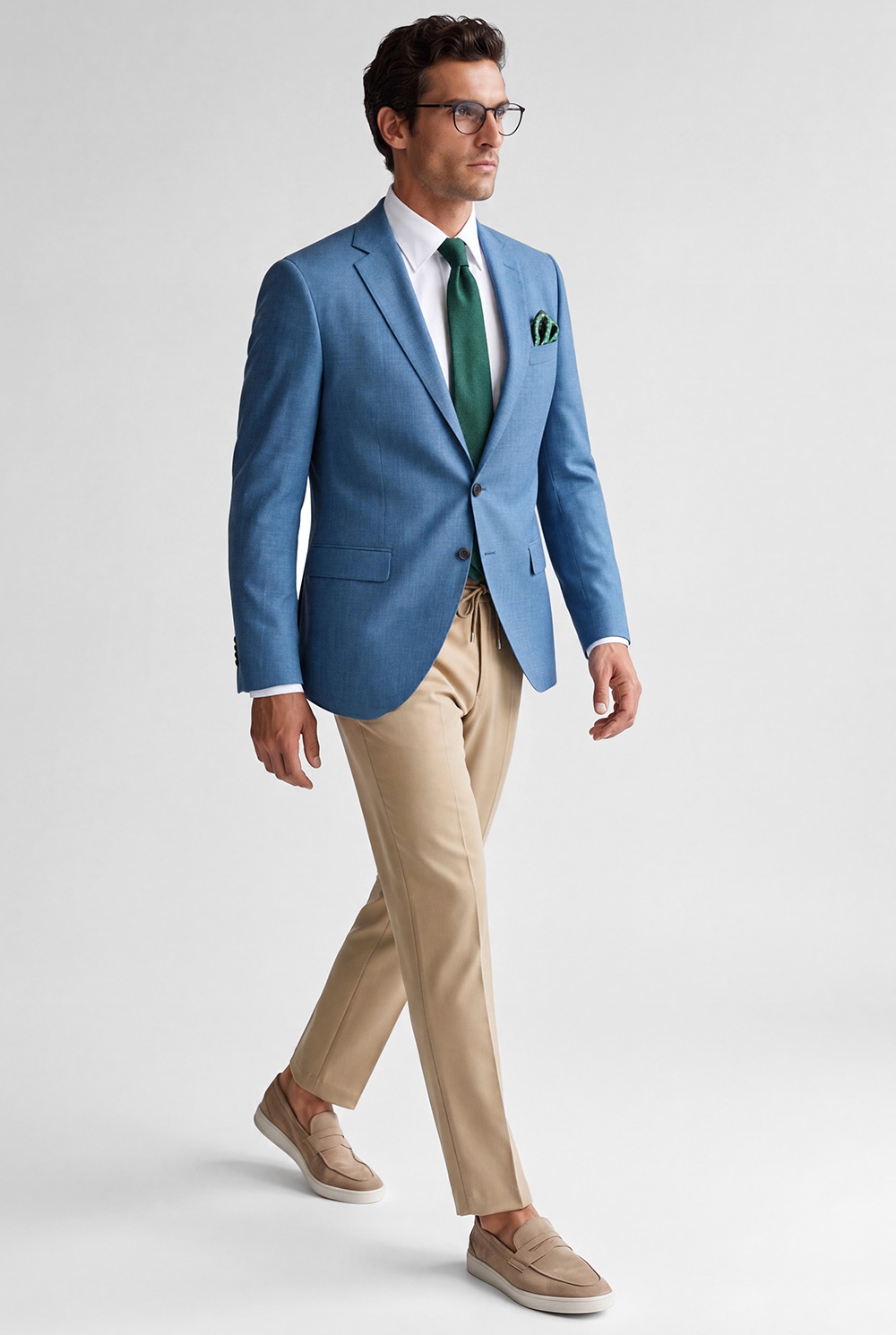 Sacou bleu uni 4