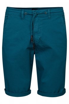 Pantaloni scurti slim albastri uni