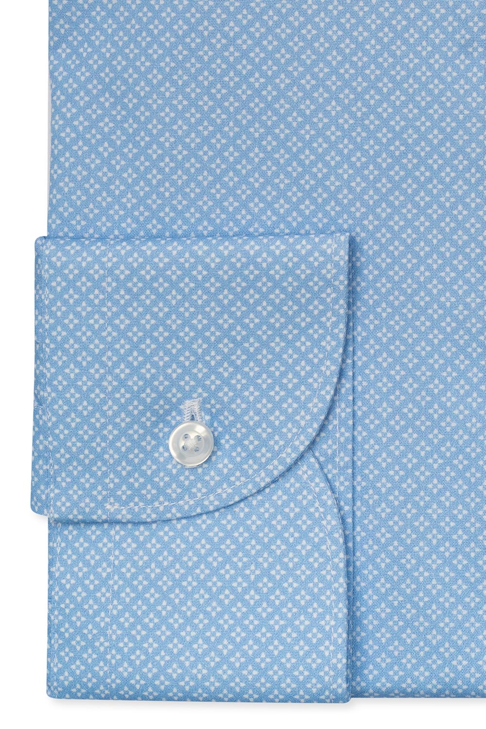 Camasa shaped bleu print geometric 2