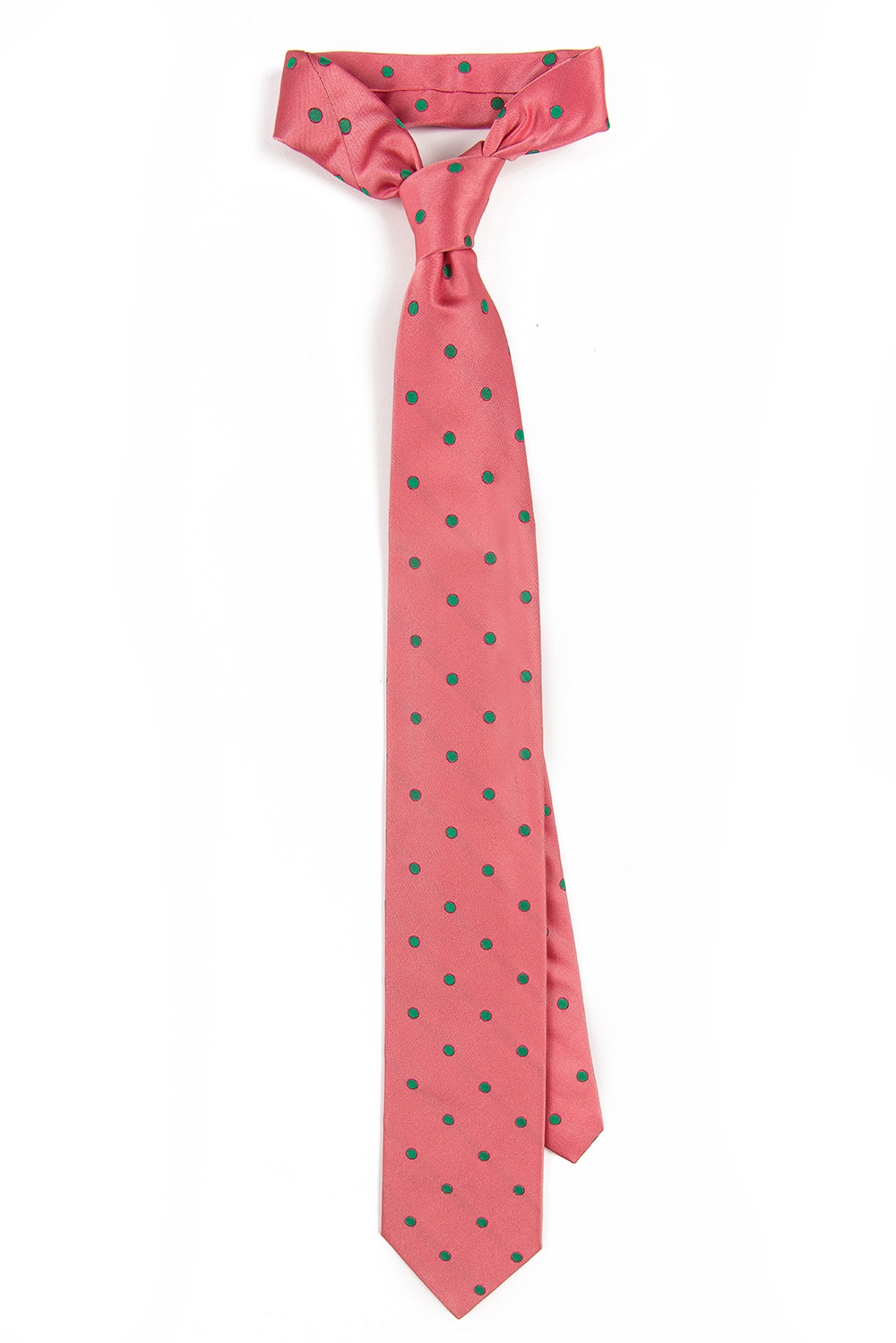 Cravata matase roz print geometric 0