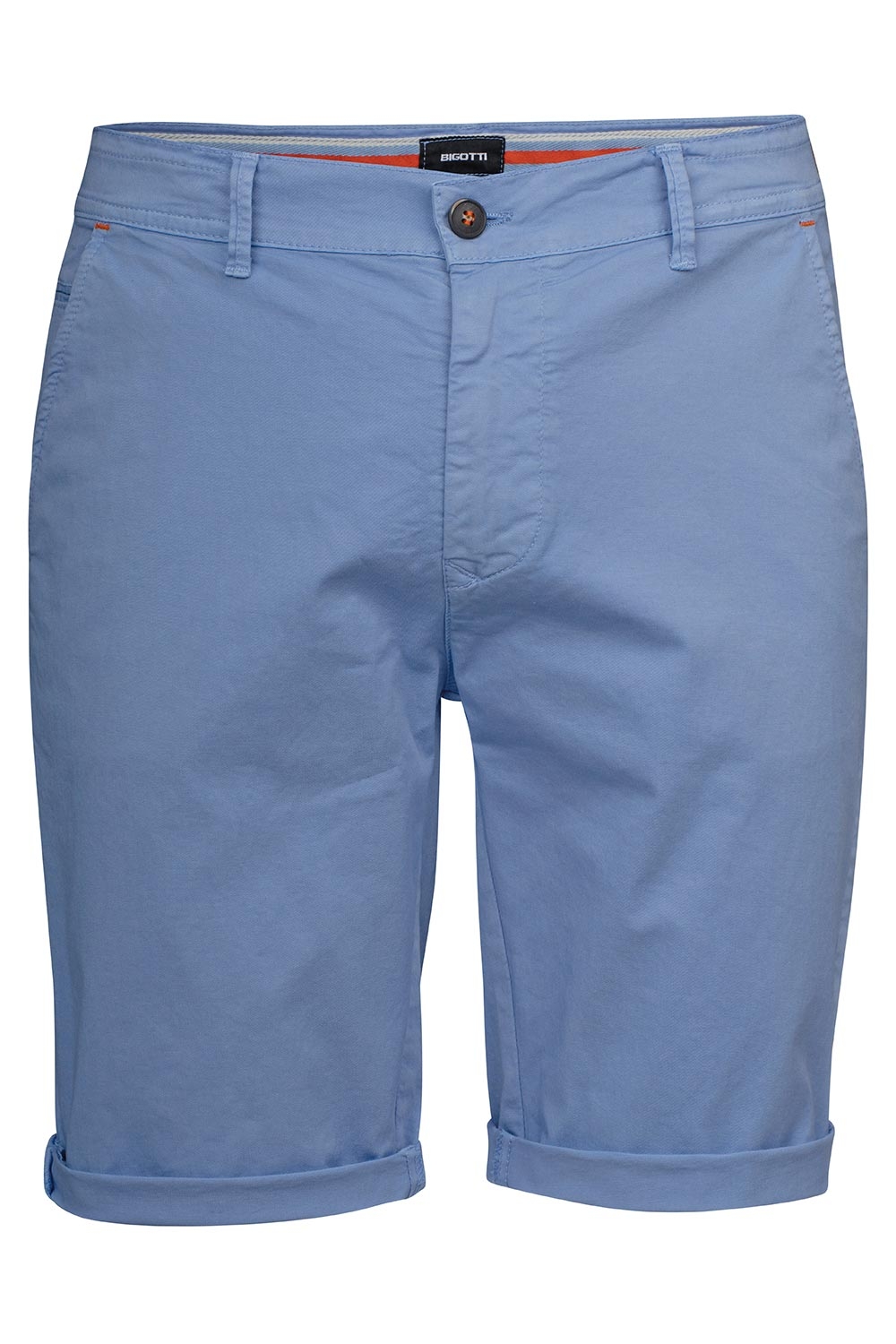 Pantaloni scurti slim bleu uni 0