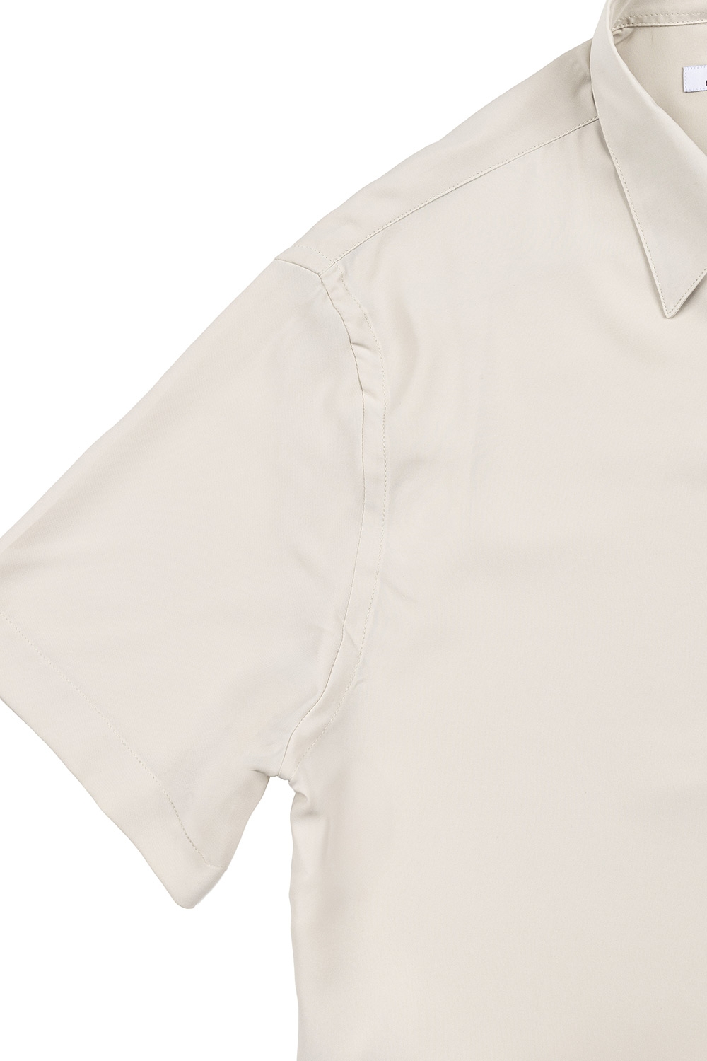 Camasa maneca scurta straight bej uni 1