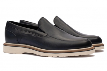 Mocasini bleumarin piele naturala