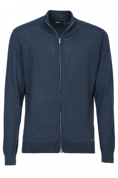 Slim body navy sweater
