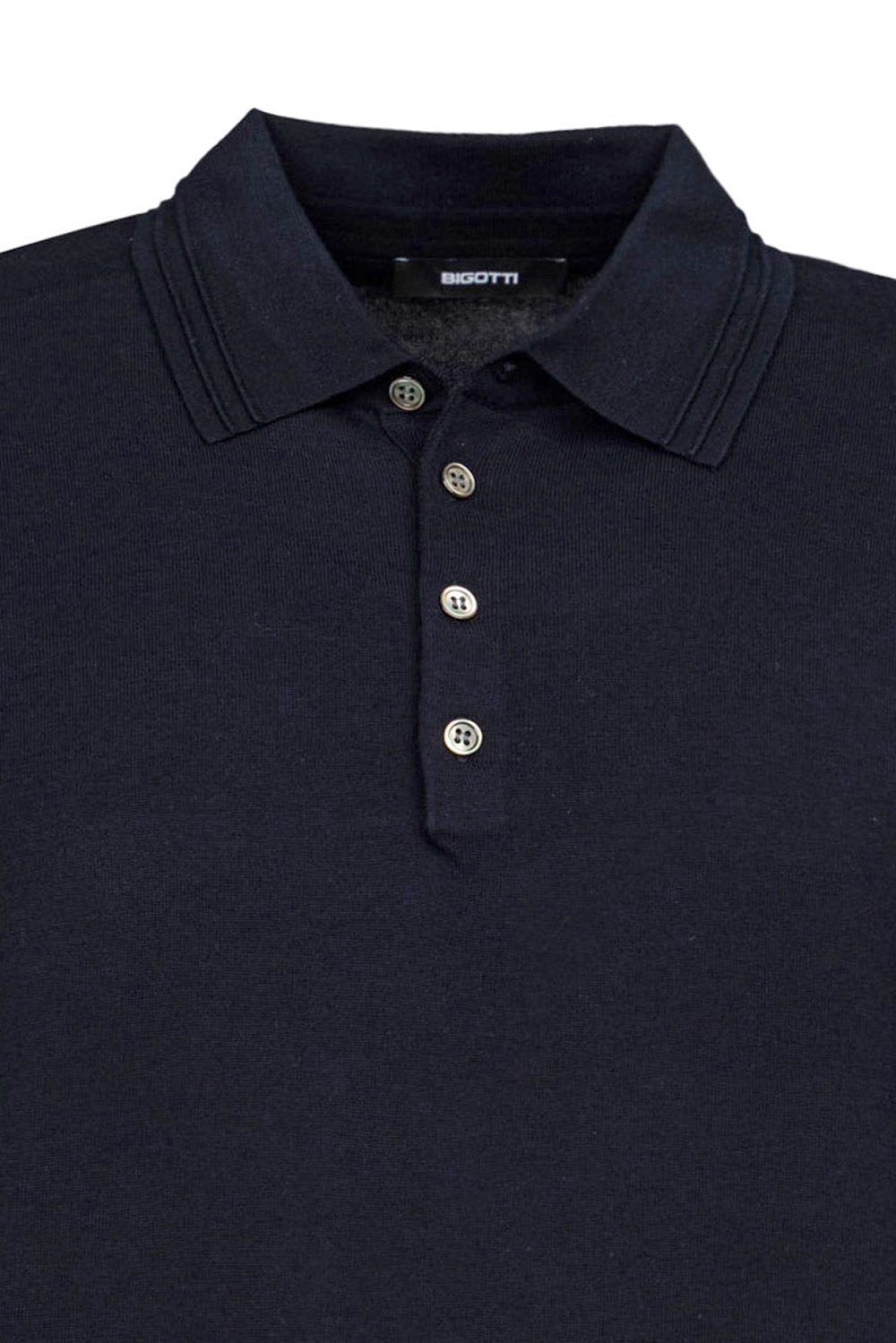 Tricou regular bleumarin uni cu matase 1