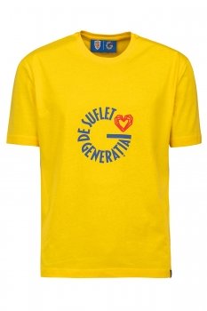 Tricou slim galben generatia de suflet