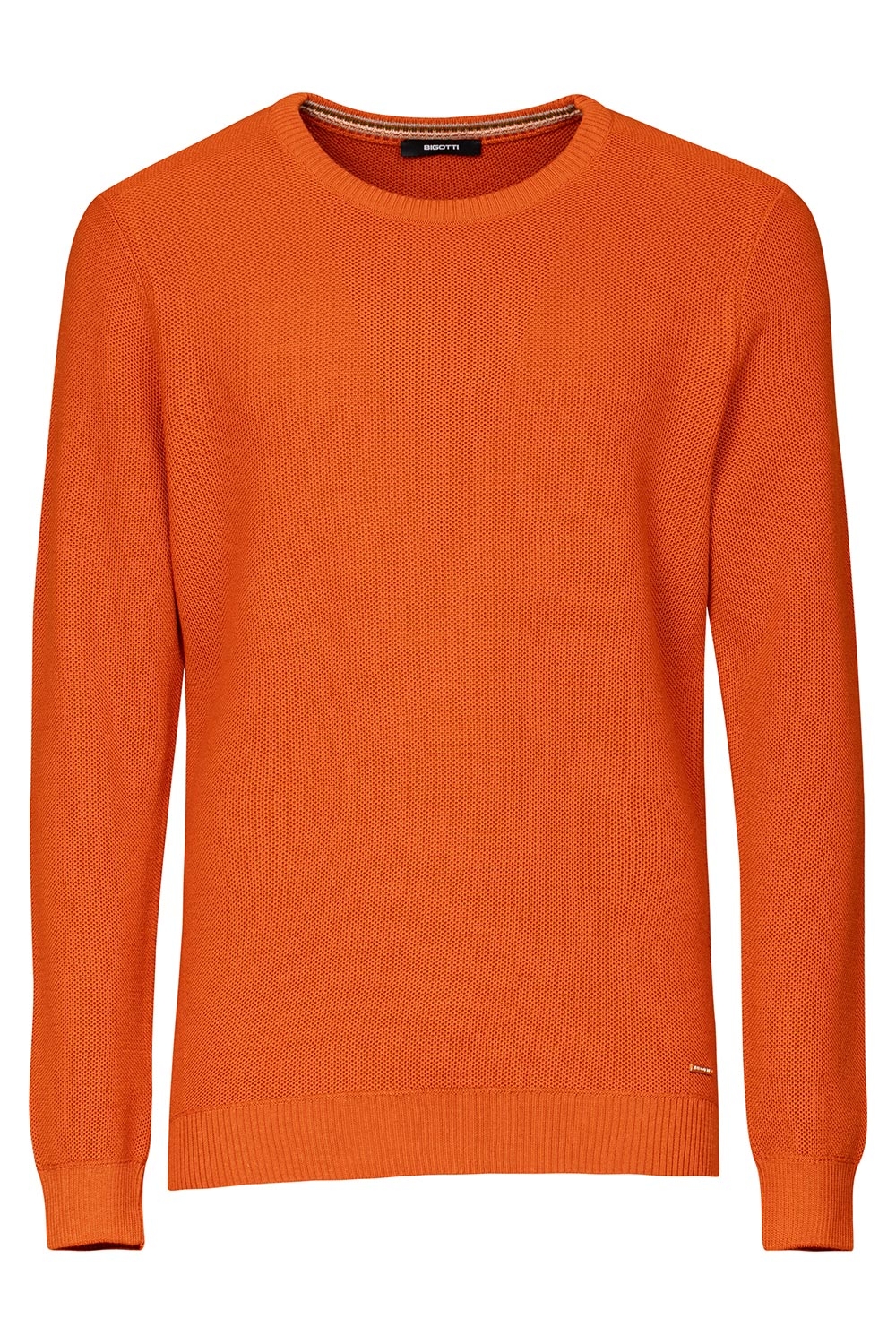 Slim body orange sweater 0