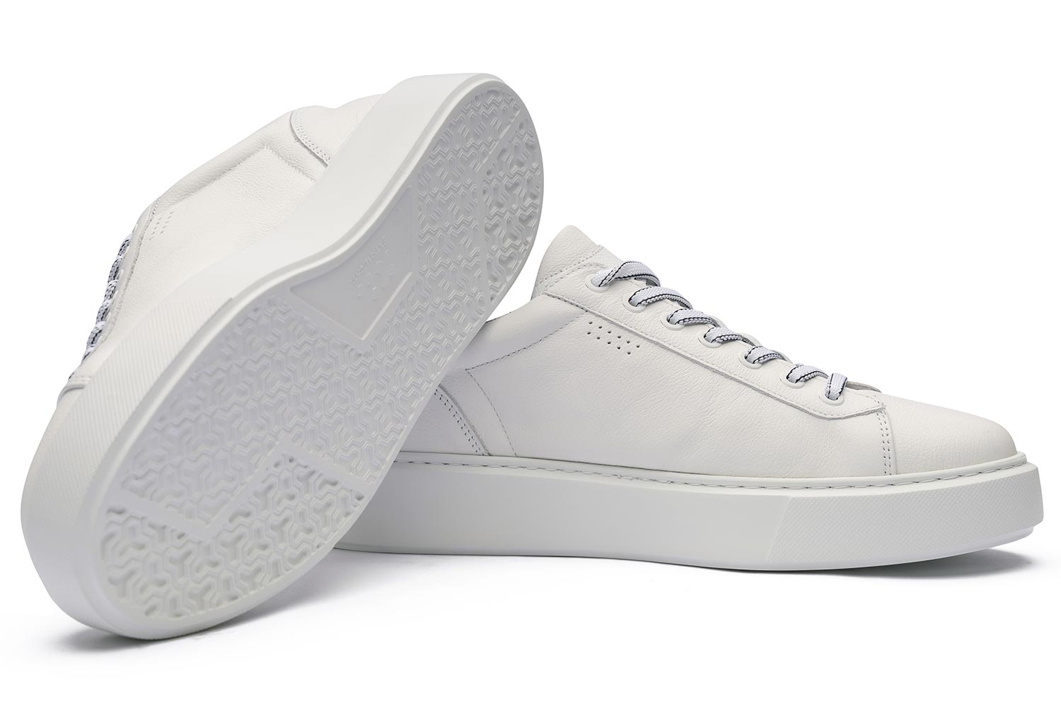 Sneakers albi piele naturala 1