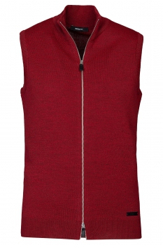 Slim body burgundy plain waistcoat