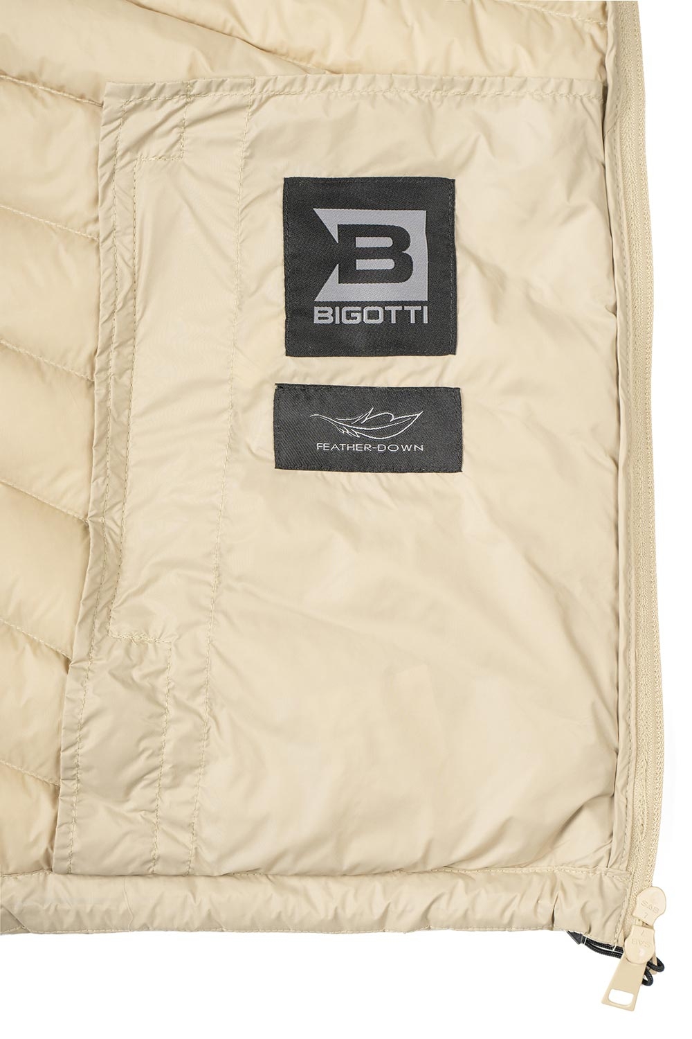 Vesta slim bej uni cu puf 2