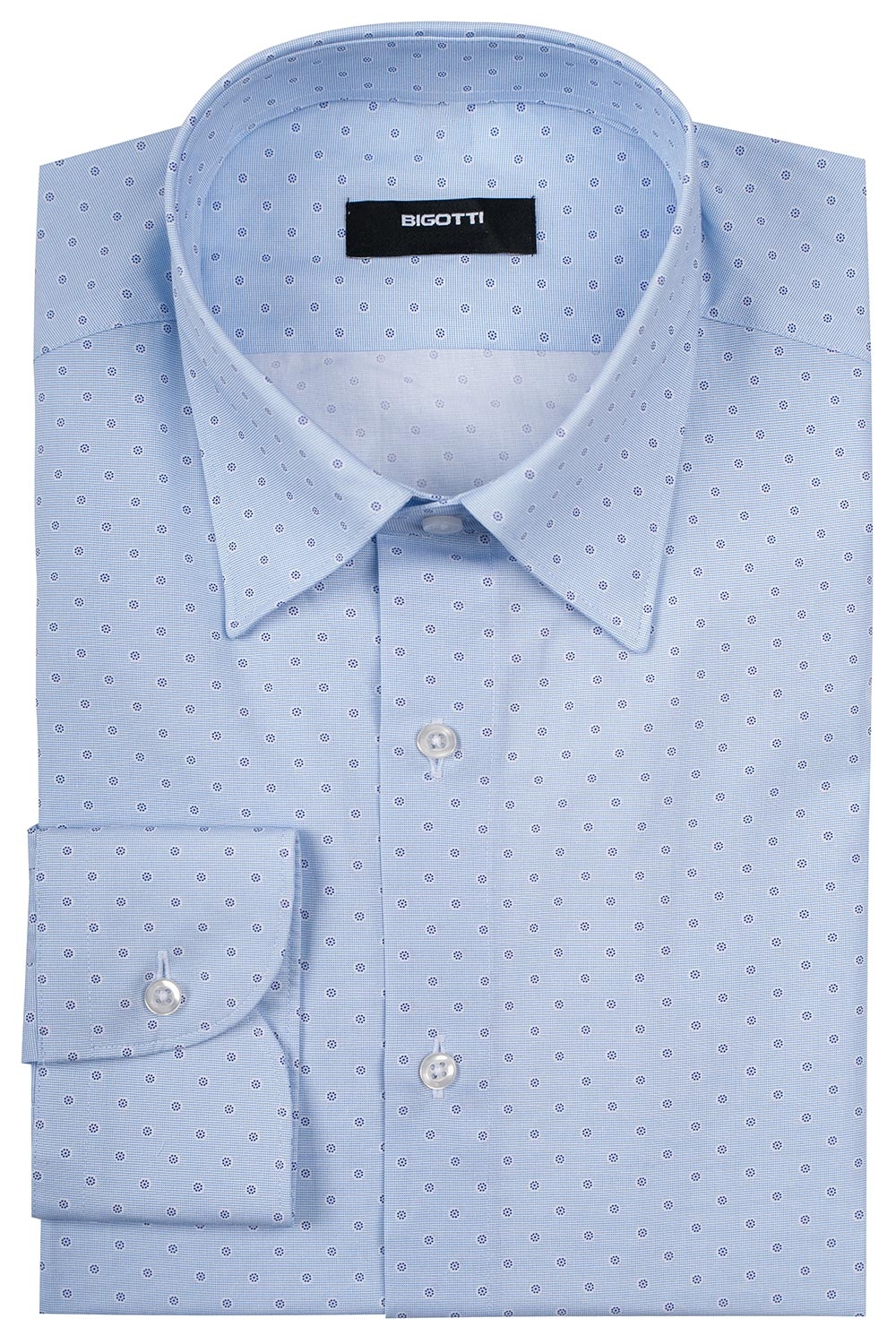 Camasa shaped bleu print floral 0