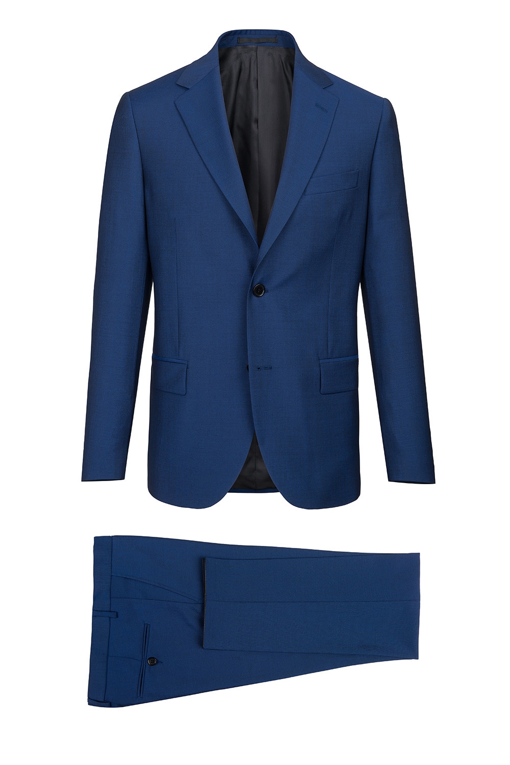 Slim blue plain suit 0