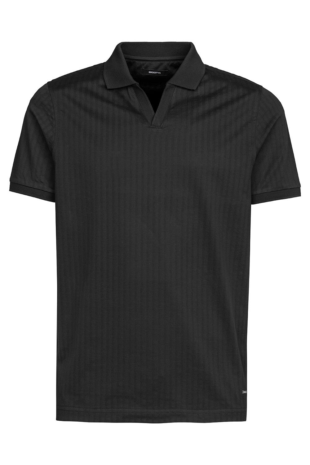 Tricou polo basic negru uni 1