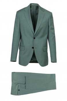 Costum slim verde uni