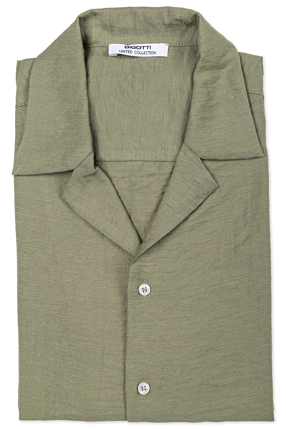 Camasa maneca scurta straight kaki uni 0