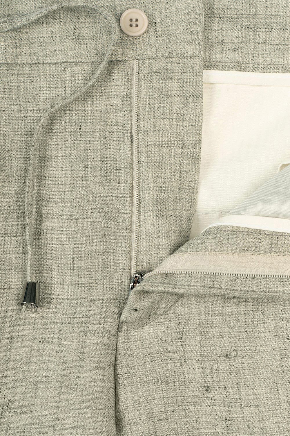 Slim body grey plain trousers 2