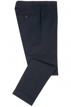 Pantaloni slim bleumarin uni