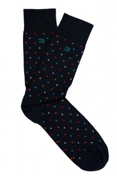Sosete bleumarin print geometric