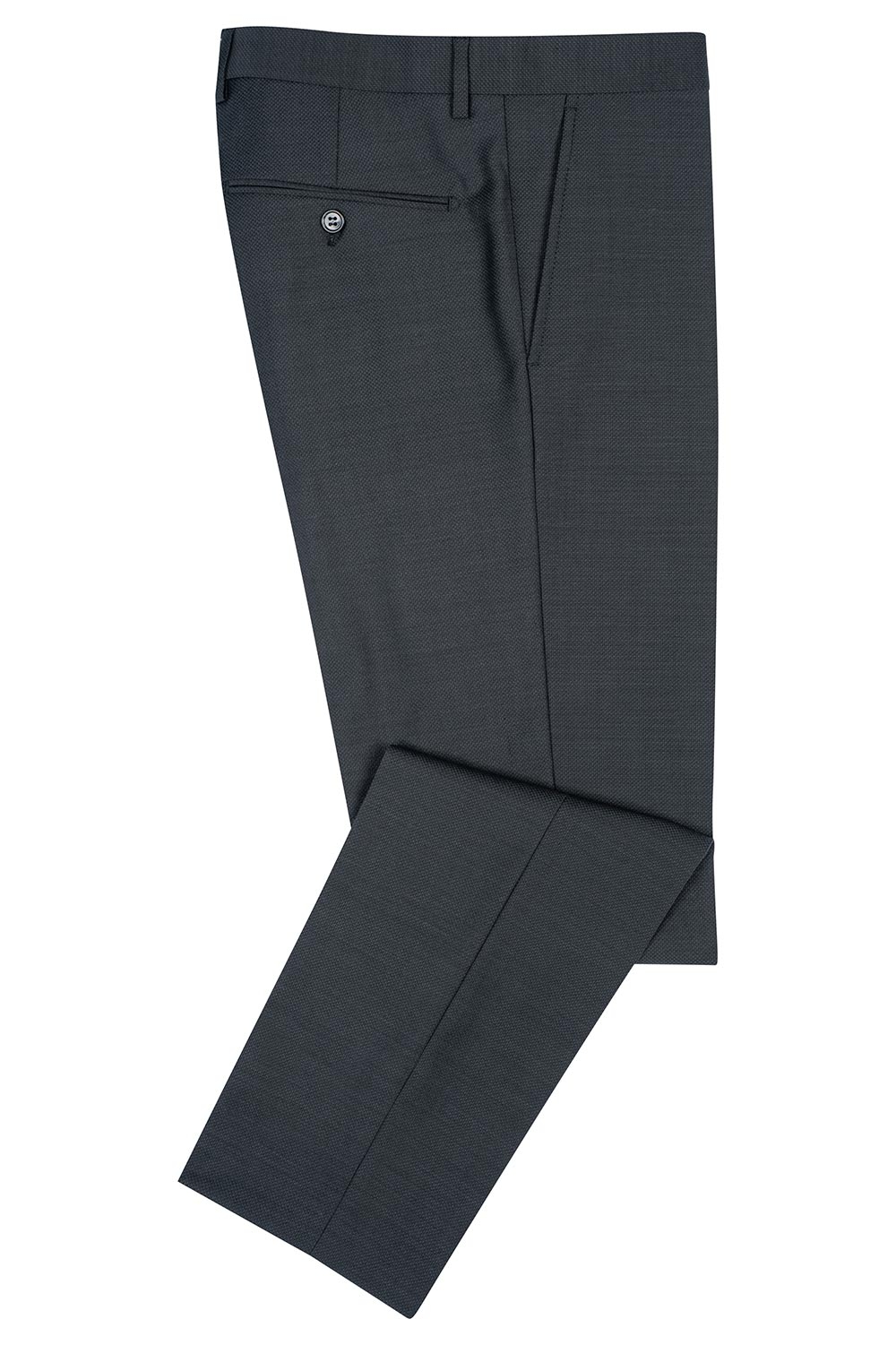 Pantaloni slim gri uni 0
