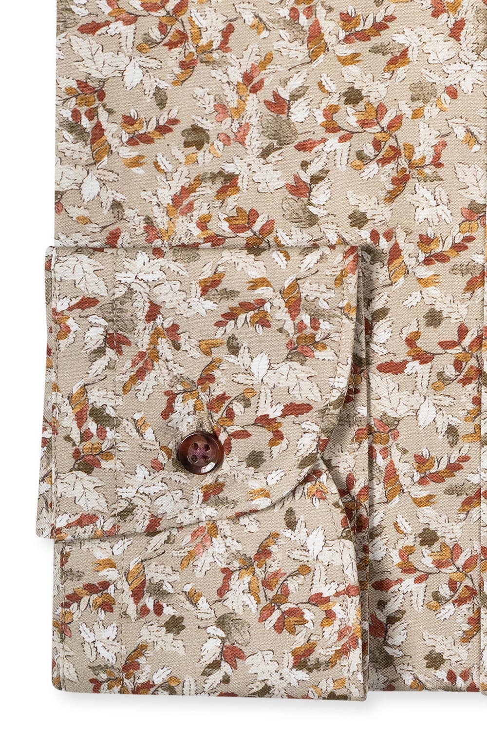 Camasa slim bej print floral 2