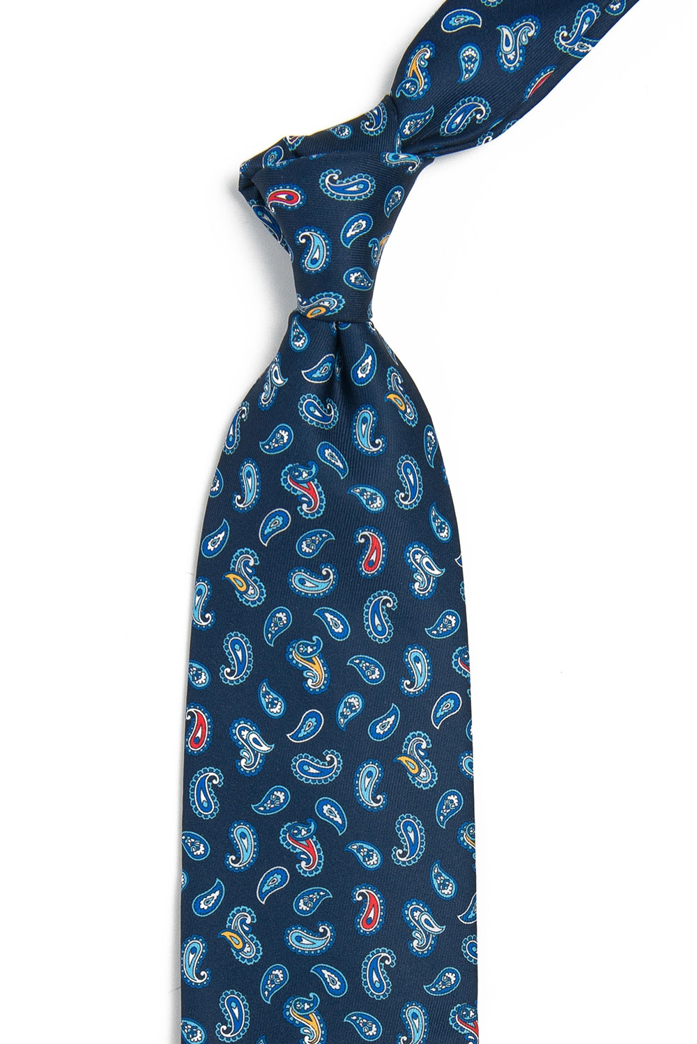 Cravata albastra print floral 1