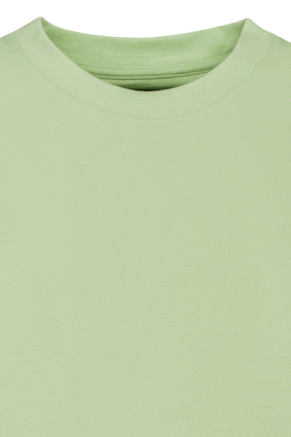 Tricou slim verde guler rotund 2