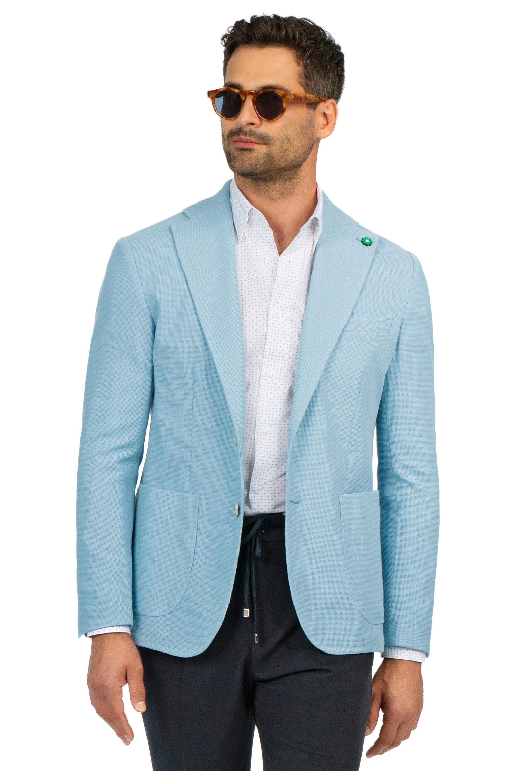 Sacou bleu uni 0