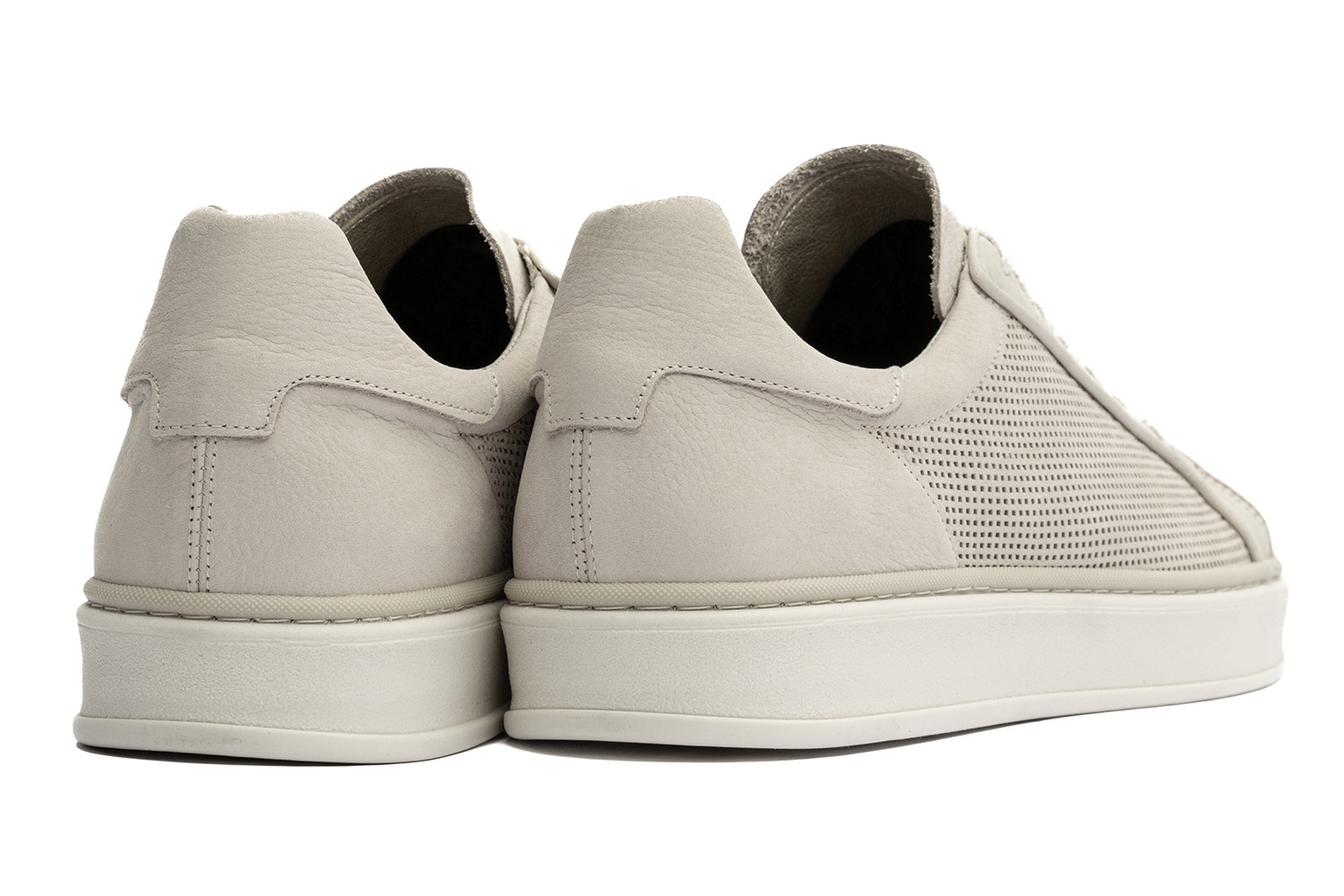 Sneakers bej piele naturala 2