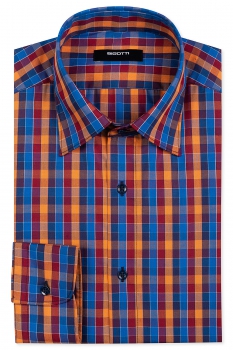 Camasa superslim multicolora in carouri