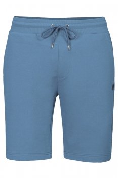 Pantaloni scurti slim albastri uni