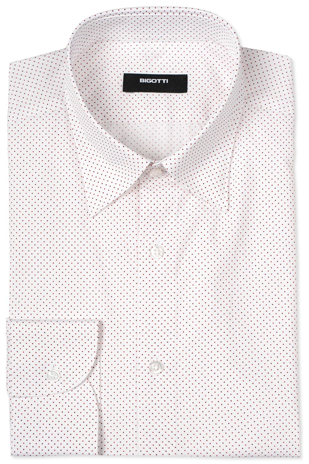 Camasa slim alba print geometric 0