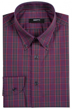Slim body burgundy carouri shirt