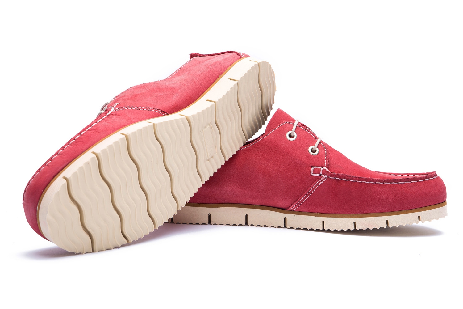 Pantofi rosii piele nabuc 1