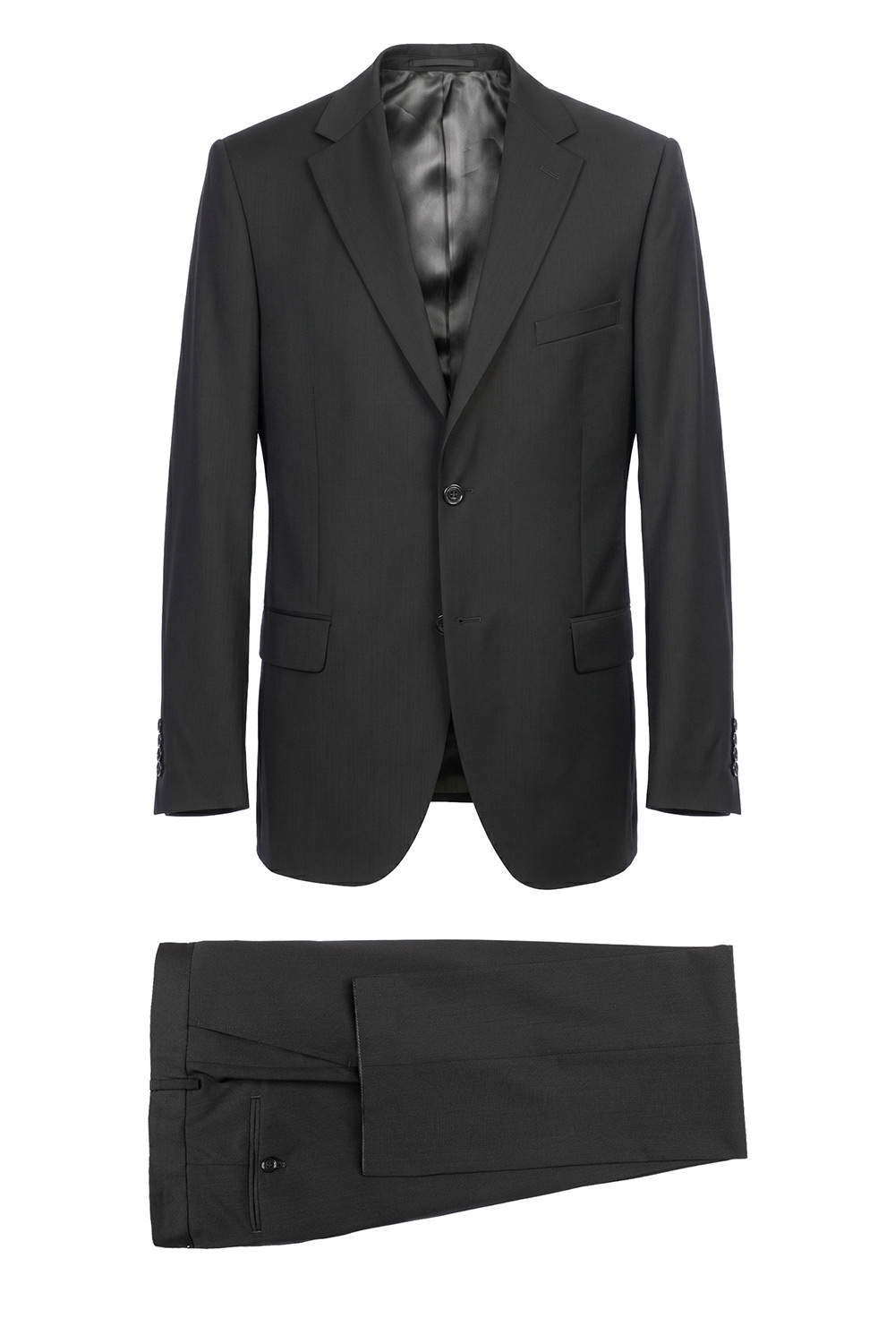 Costum regular negru uni 0