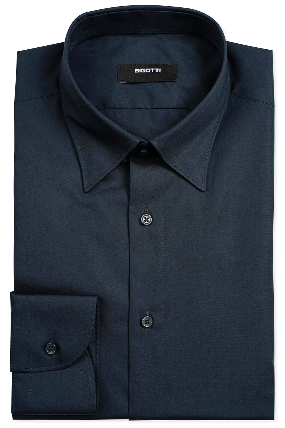 Shaped navy plain shirt 0