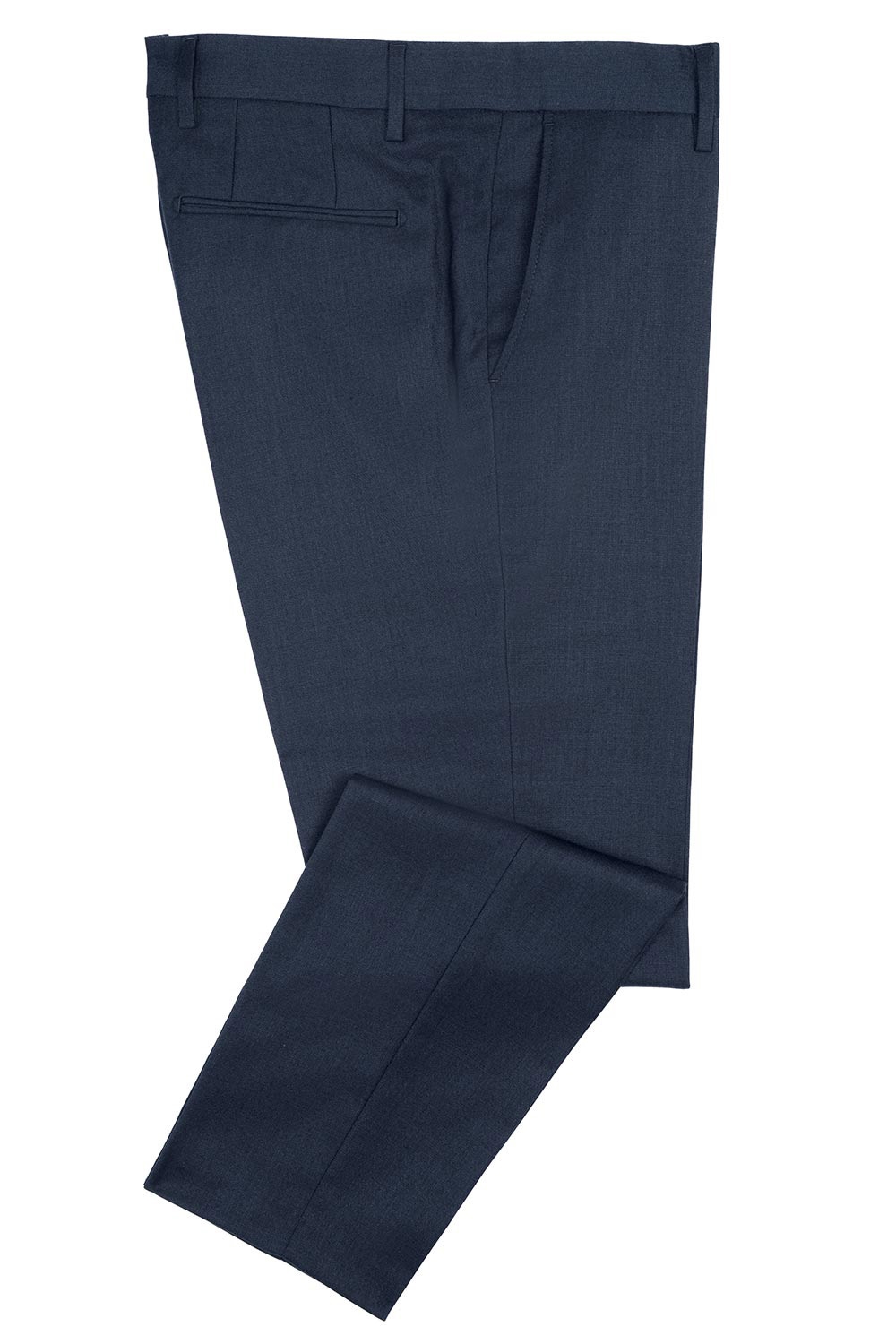 Pantaloni slim bleumarin uni 1