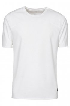 Tricou slim alb guler rotund