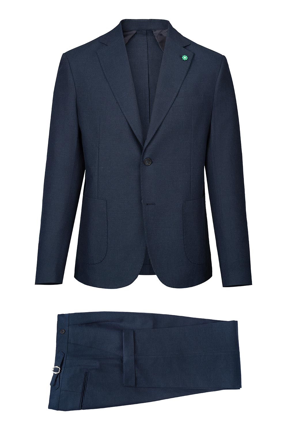 Slim body navy plain suit 0
