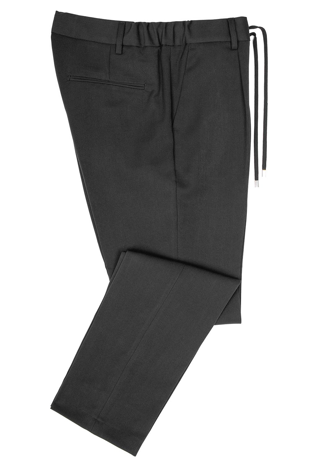 Slim body black plain trousers 0